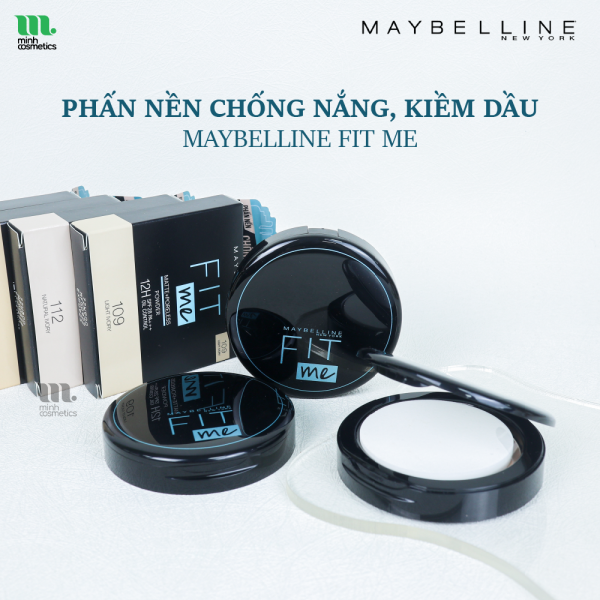 Phan Nen Chong Nang Kiem Dau Maybelline Fit Me MattePoreless Powder SPF28 PA Nhap Khau 6g 1